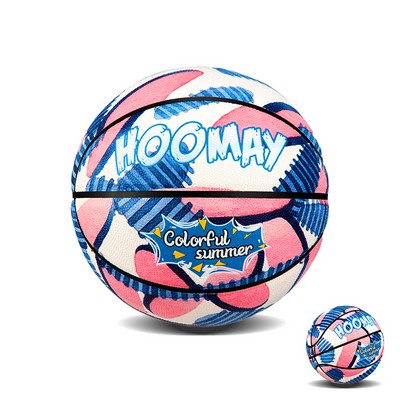 Full Color Teenager PU Basketball