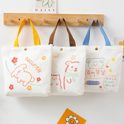 Cartoon Canvas Tote Gift Bag