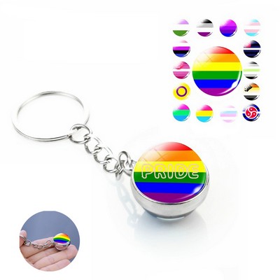 Rainbow Pride Keychain