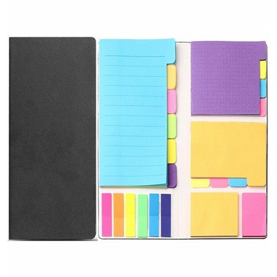 Leather Case Divider Sticky Notes Set