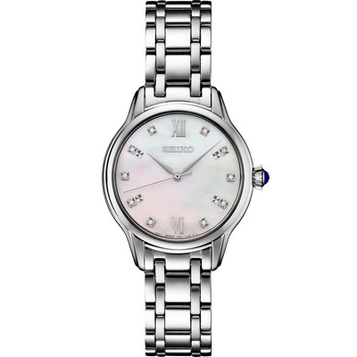 Ladies Diamond Stainless Steel Mother of Pearl Dial