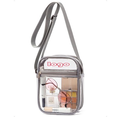 Pvc Clear Purse Clear Cross-body Bag With Front Pocket