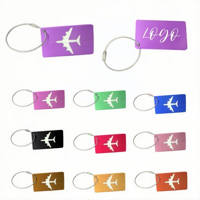 Aluminum Alloy Suitcase Tags with Steel loops