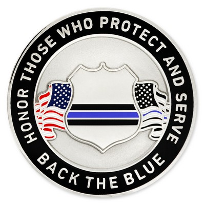 Thin Blue Line Large Ball Marker