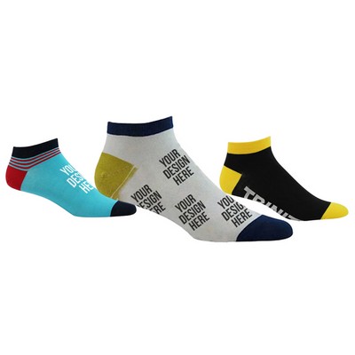 Custom Logo Full Color Ankle Socks