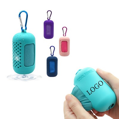 Cooling Towel with Silicone Case