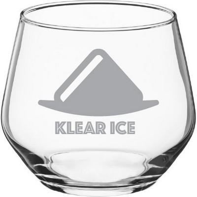 Deep Etched or Laser Engraved Radiance 12 oz. Stemless Wine Glass