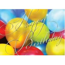 Birthday Party Balloons Card