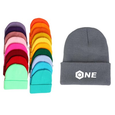 Custom Stretchable Knit Beanie Cap