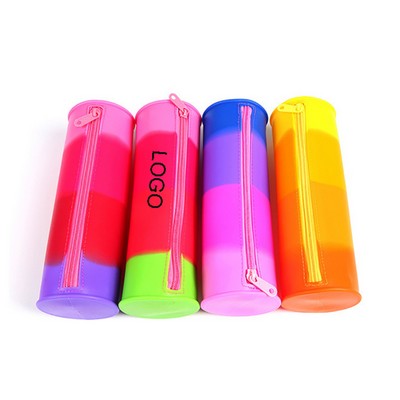 Candy Color Silicone Pen Case Purse