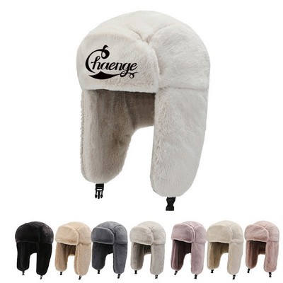 Plush Bomber Pilot Hats With Earflap