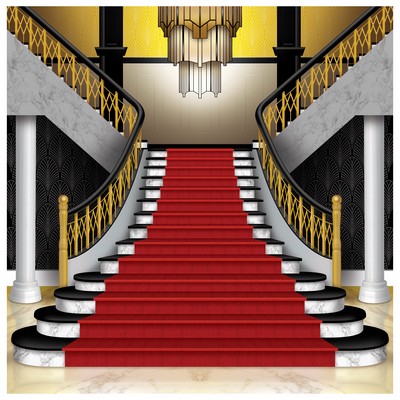 Red Carpet Grand Staircase Photo Prop