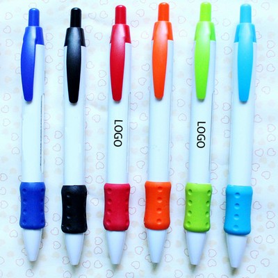 Plastic Six Rotating Message Ballpoint Pen