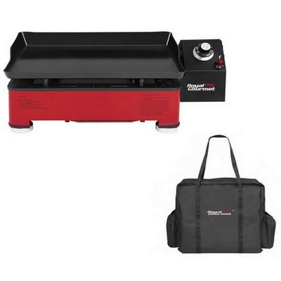 Keg Products Red/Black 18" Portable Gas Griddle w/Carry Bag