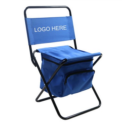 Foldable Chair With Cooler Bag