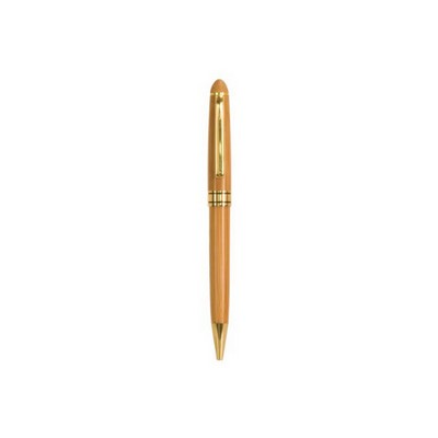 Executive Bamboo Pen with Gold Trim