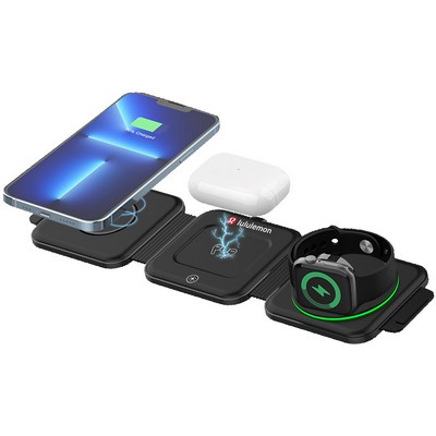 Denver 3 in 1 Magnetic Wireless Charger-15W