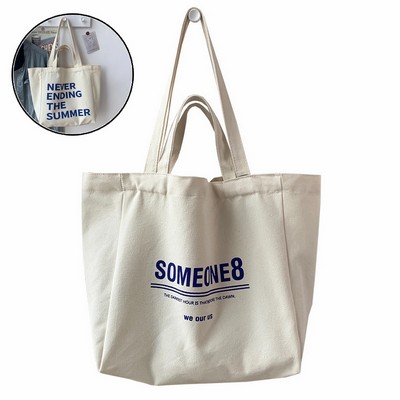 Canvas Grocery Shopping Shoulder Bags With Handles