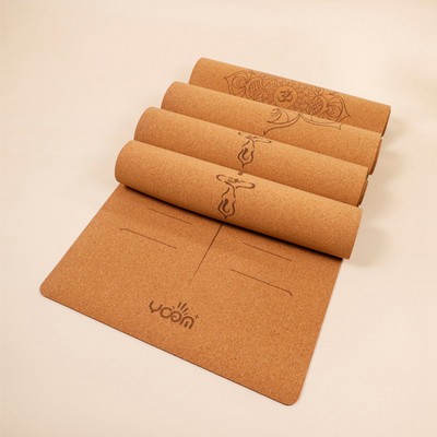 Eco-Friendly Cork TPE Yoga Mat with Carrying Strap