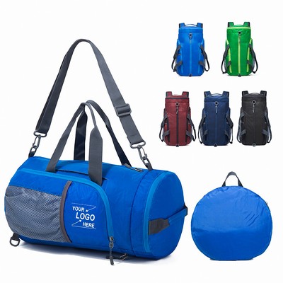 35L Foldable Sports Duffel Bag Backpack Combo