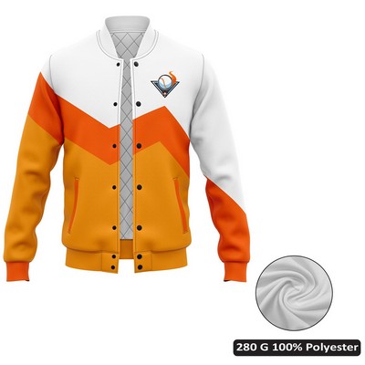 Unisex & Kids' Full Sublimation Baseball Jacket with Hood