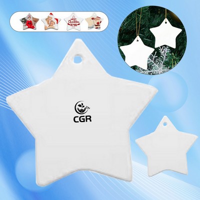 Ceramic Ornament in Star Design