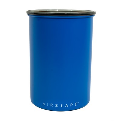 7" Matte Blue Airscape® Coffee Canister Classic