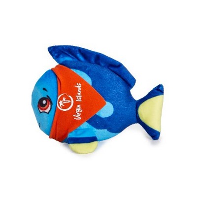 7" Blue Fish Stuffed Animal