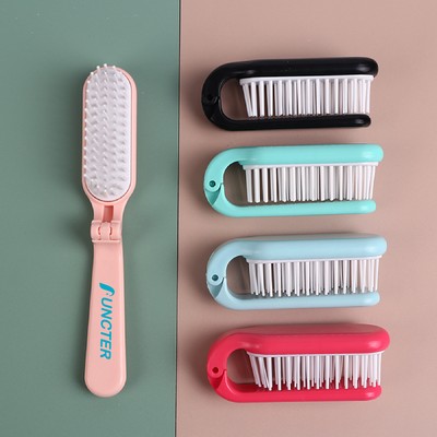 Travel Folding Hair Brush Mini Foldable Hair Comb Compact Pocket Hair Comb