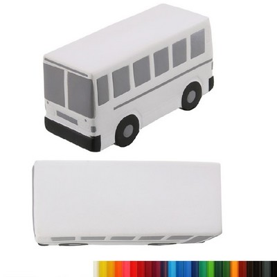 Foam Shuttle Bus Stress Reliever with Your Logo