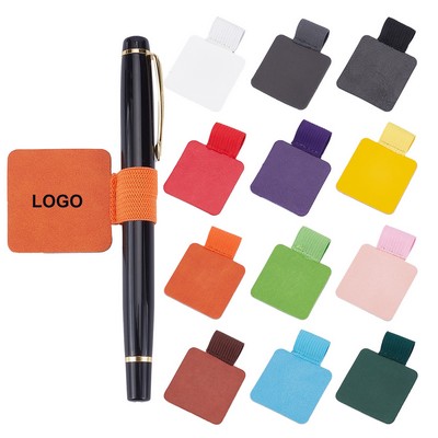 Self Adhesive Leather Pen Loop Clip