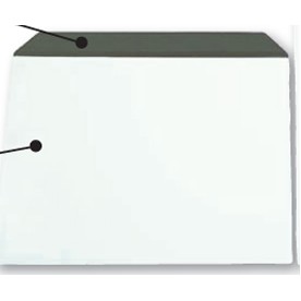 Car Identification Envelope in Clear Vinyl w/Suede Band 9 7/8'' X 11 1/2''