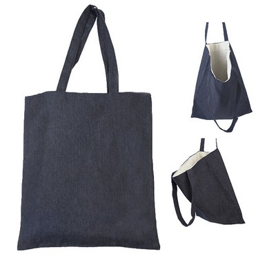 Denim Shopping Tote