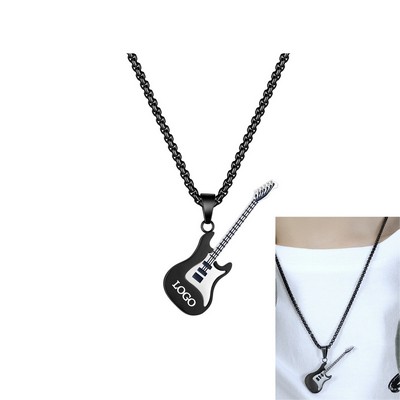 Mini Metal Guitar Necklace