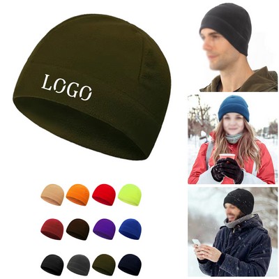 Fleece Watch Cap Beanie w/ Embroidery