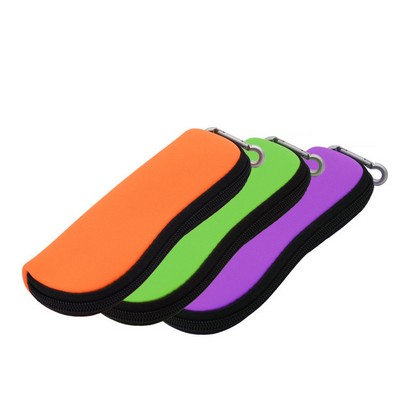 Diving material Sunglasses case zipper Sunglasses case Fashion waterproof.