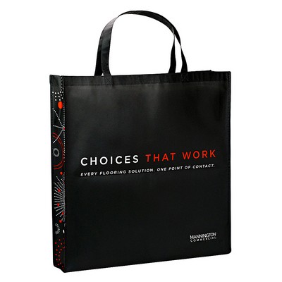 Custom 120g Laminated Non-Woven PP Tote Bag 24"x24"x4"