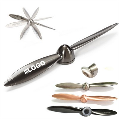 Spinning Airplane Propeller Letter Opener