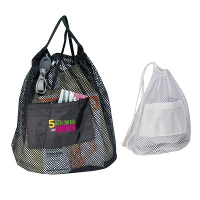 Nylon Drawstring Mesh Tote Bag