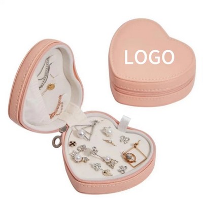 Heart-shaped Mini Jewelry Case