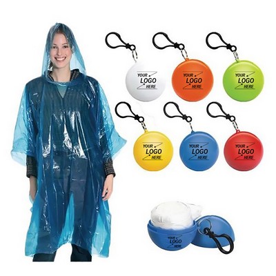 Keychain Portable Disposable Raincoat Ball