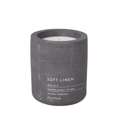 blomus Fraga Large Soft Linen Candle in Concrete Container