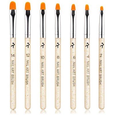 7 Piece Uv Gel Nail Brush Pen Set