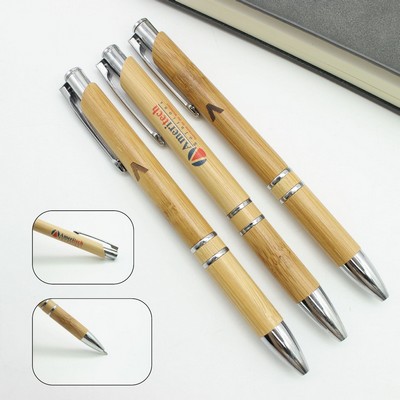 Bamboo Retractable Click Pen