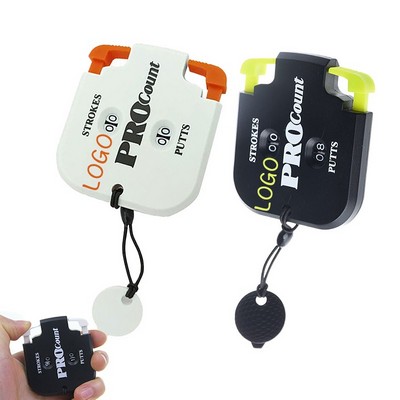 Square Mini Golf Scorer Keychain Widget