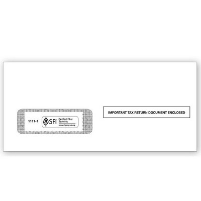 1099 Single-Window Envelopes, Gummed