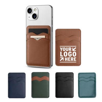 Leather RFID 3 Pockets Phone Wallet