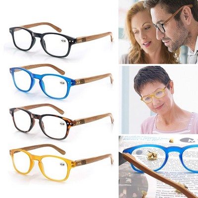 Fashion Wood Spring Hinges Stylish Reading Glasses for Men and Women