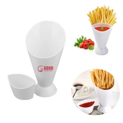 Removable French Fry Dip with Sauce Cup