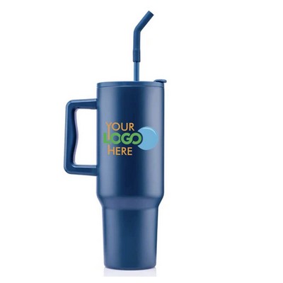 40 oz. Recycled Tumbler with Straw